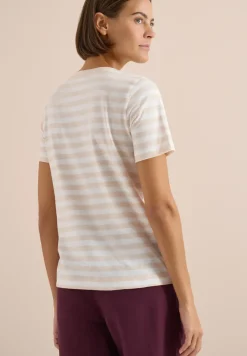 T-Shirt mit Rundhals und Streifen