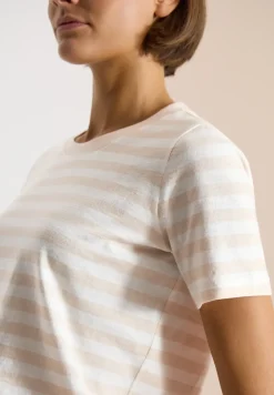 T-Shirt mit Rundhals und Streifen