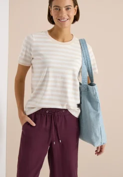 T-Shirt mit Rundhals und Streifen