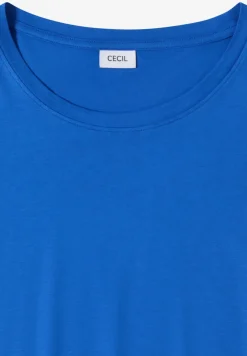 T-Shirt mit Rundhals und Turn-Up-Detail