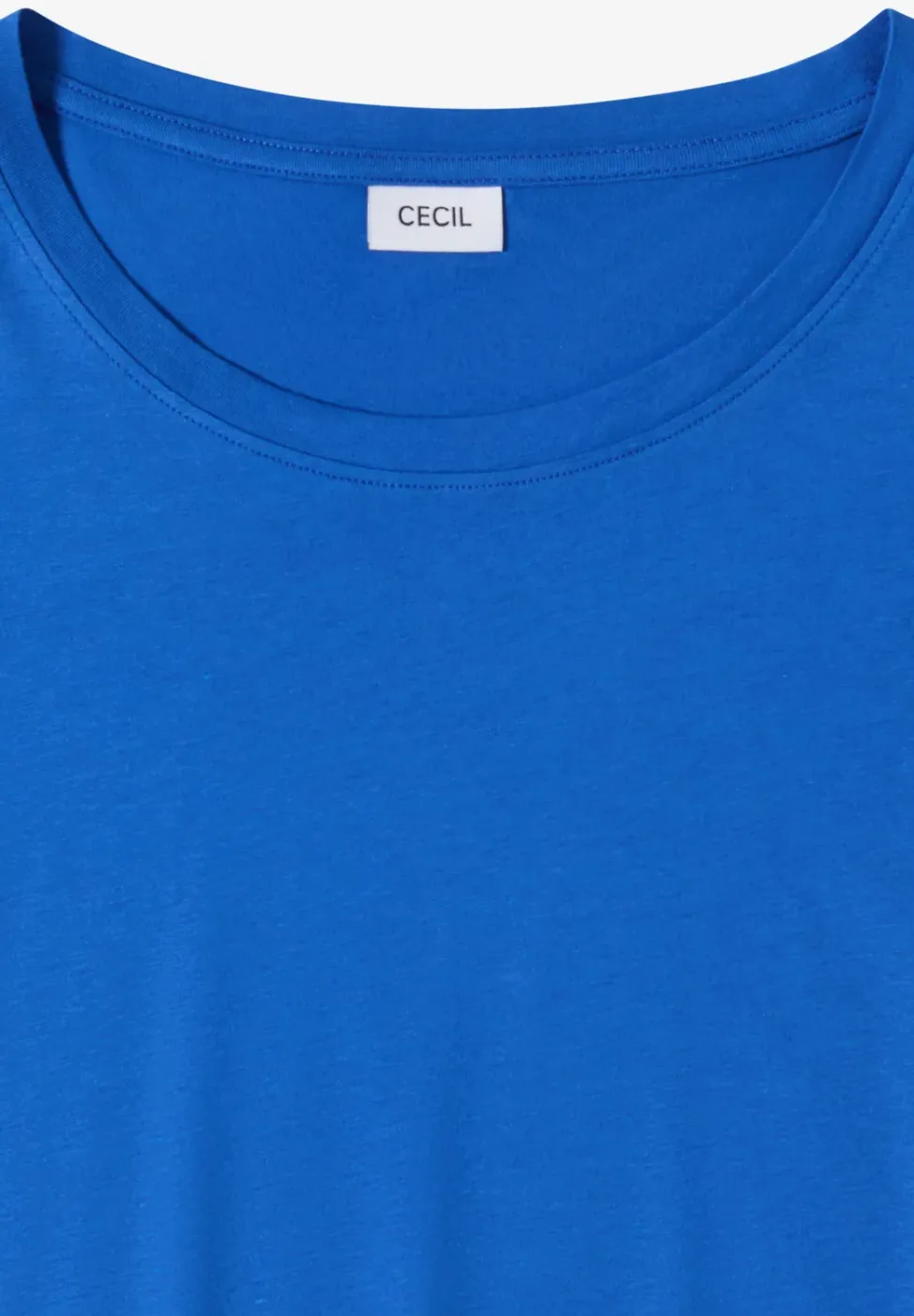 T-Shirt mit Rundhals und Turn-Up-Detail