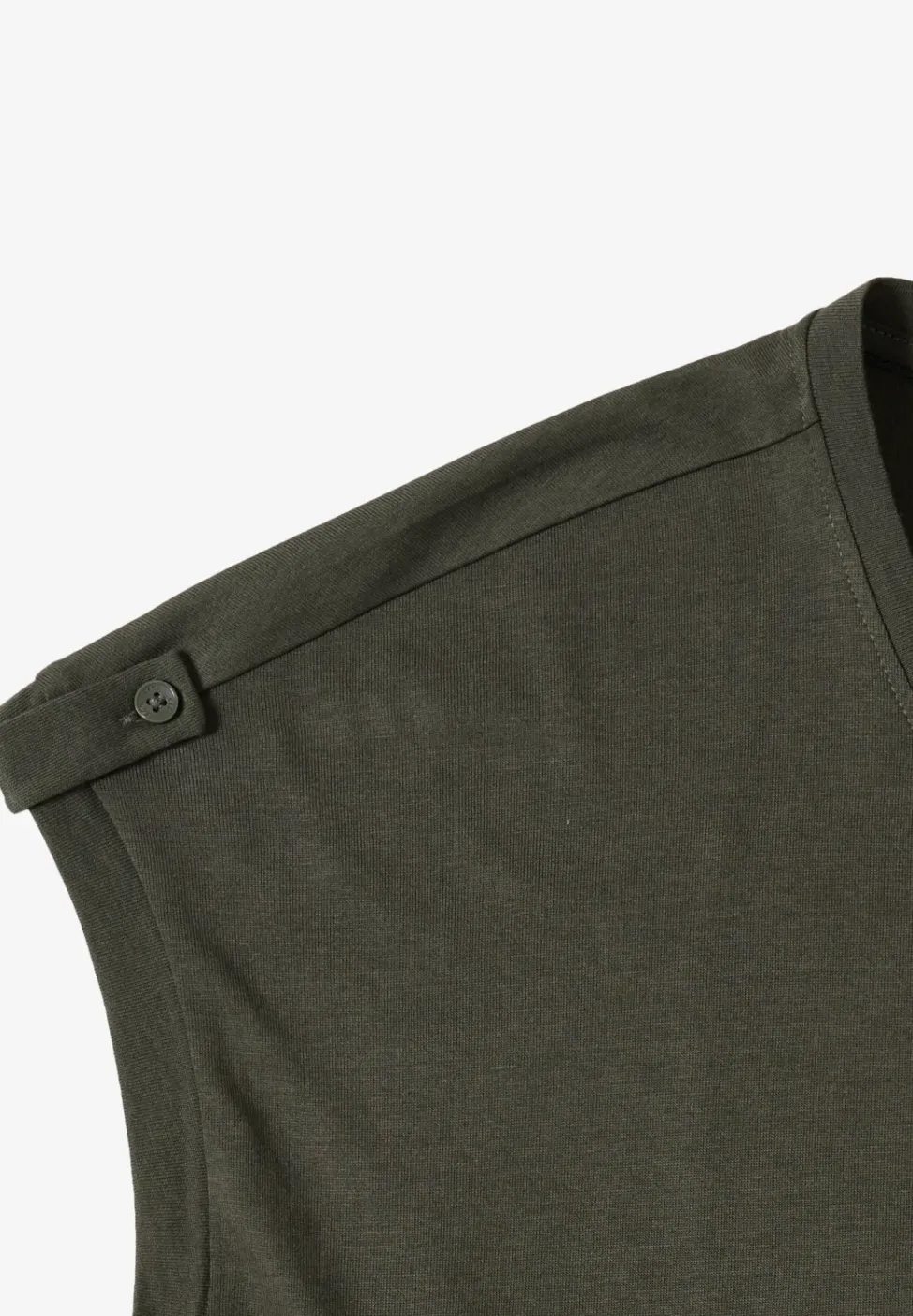 T-Shirt mit Rundhals und Turn-Up-Detail