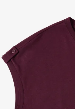 T-Shirt mit Rundhals und Turn-Up-Detail