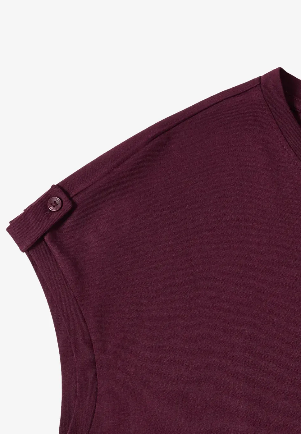 T-Shirt mit Rundhals und Turn-Up-Detail