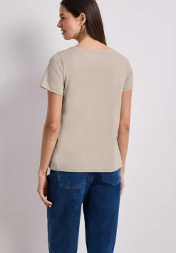 T-Shirt mit Rundhals und Wording Artwork