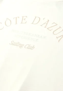T-Shirt mit Rundhals und Wording