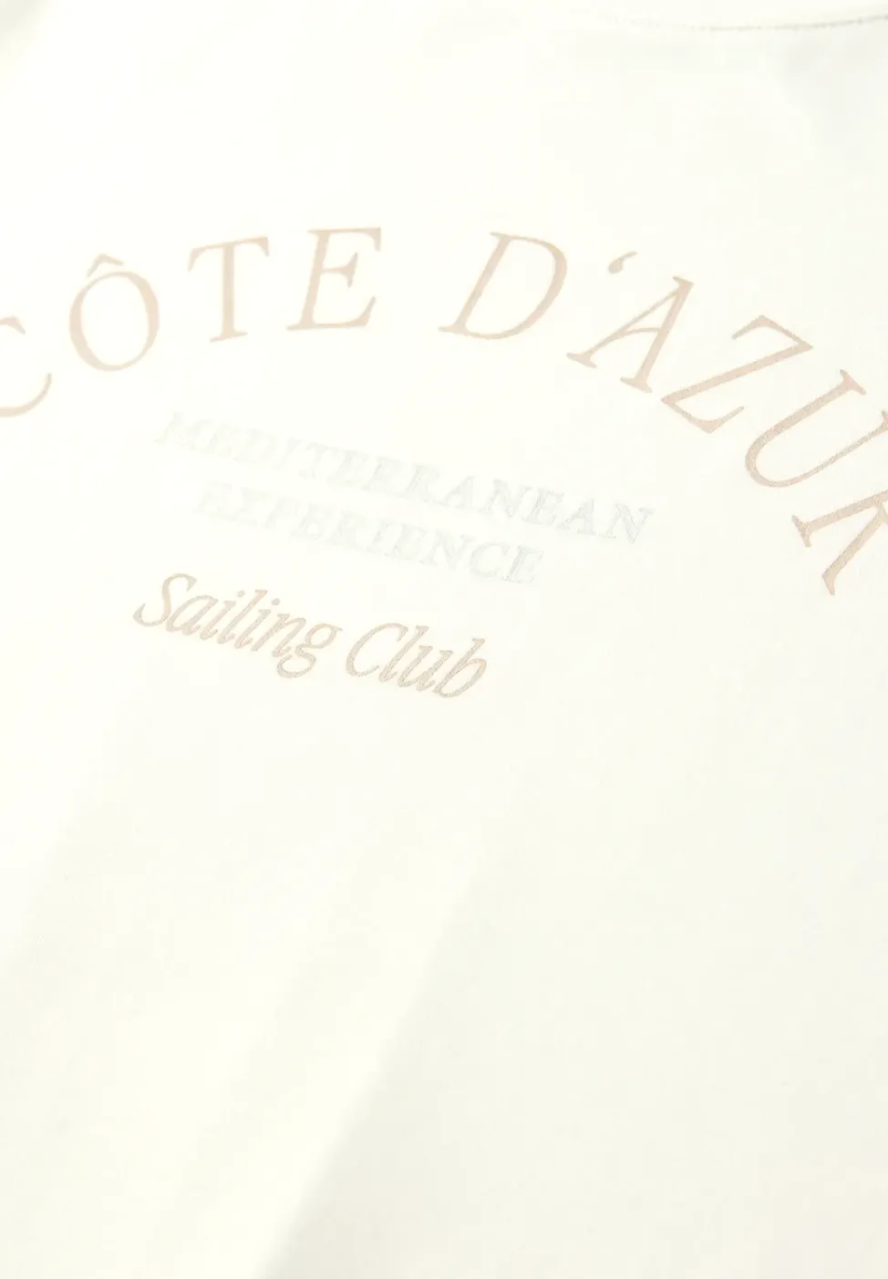 T-Shirt mit Rundhals und Wording