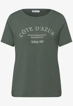 T-Shirt mit Rundhals und Wording