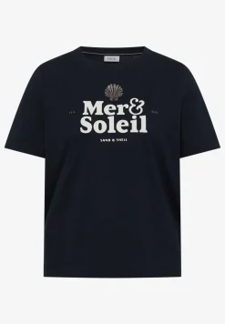 T-Shirt mit Rundhals und Wording