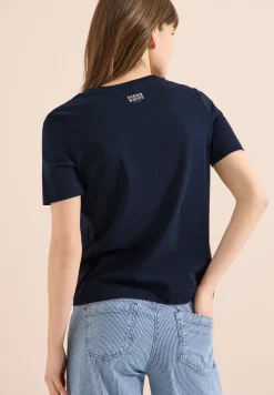 T-Shirt mit Rundhals und Wording