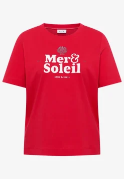 T-Shirt mit Rundhals und Wording