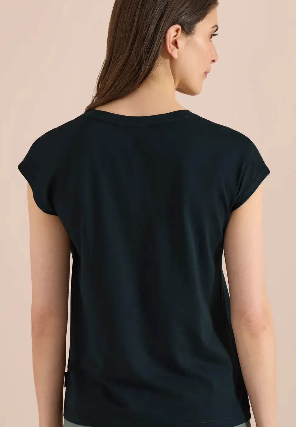 T-Shirt mit Rundhals und Wording Artwork