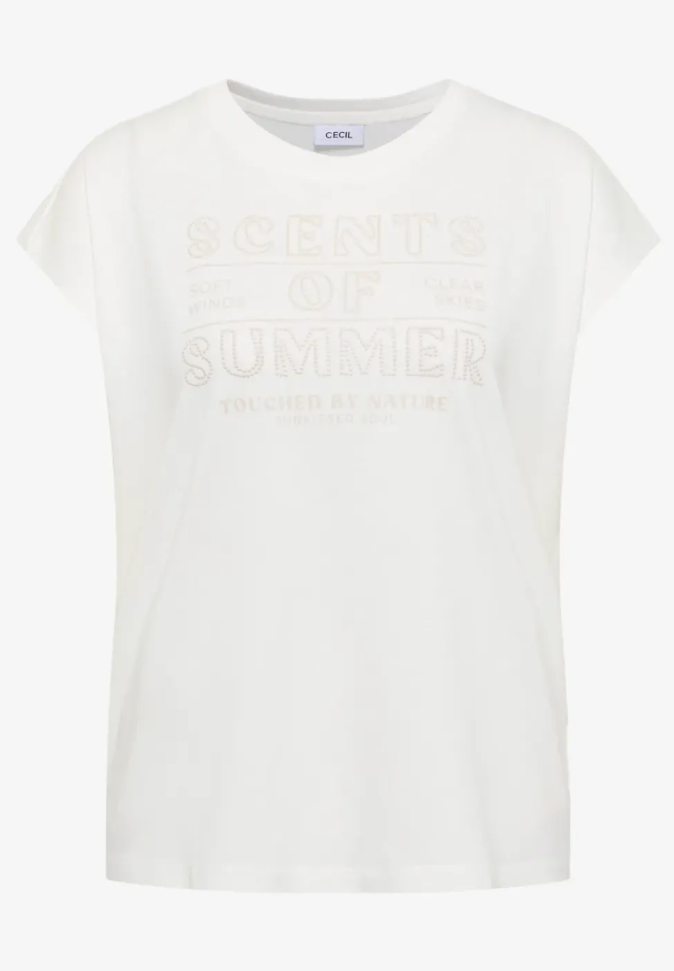 T-Shirt mit Rundhals und Wording Artwork