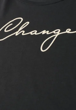 T-Shirt mit Rundhals und Wording Artwork