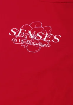 T-Shirt mit Rundhals und Wording Artwork