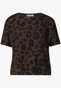 T-Shirt mit Rundhals und Zebra-Print