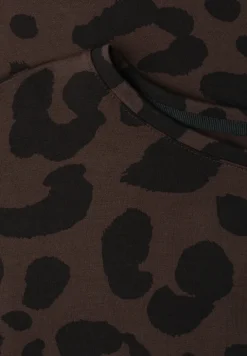 T-Shirt mit Rundhals und Zebra-Print