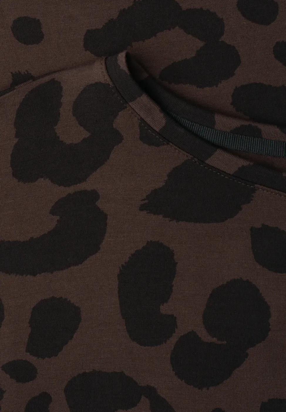T-Shirt mit Rundhals und Zebra-Print