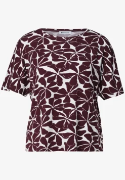 T-Shirt mit Rundhals und Zebra-Print
