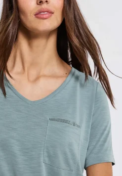 T-Shirt mit Schmuckdetail
