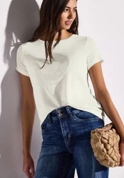 T-Shirt mit Schmucksteinen