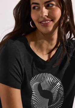 T-Shirt mit Schmucksteinen