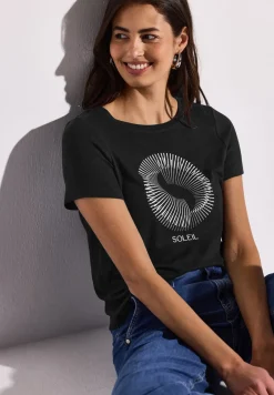 T-Shirt mit Schmucksteinen