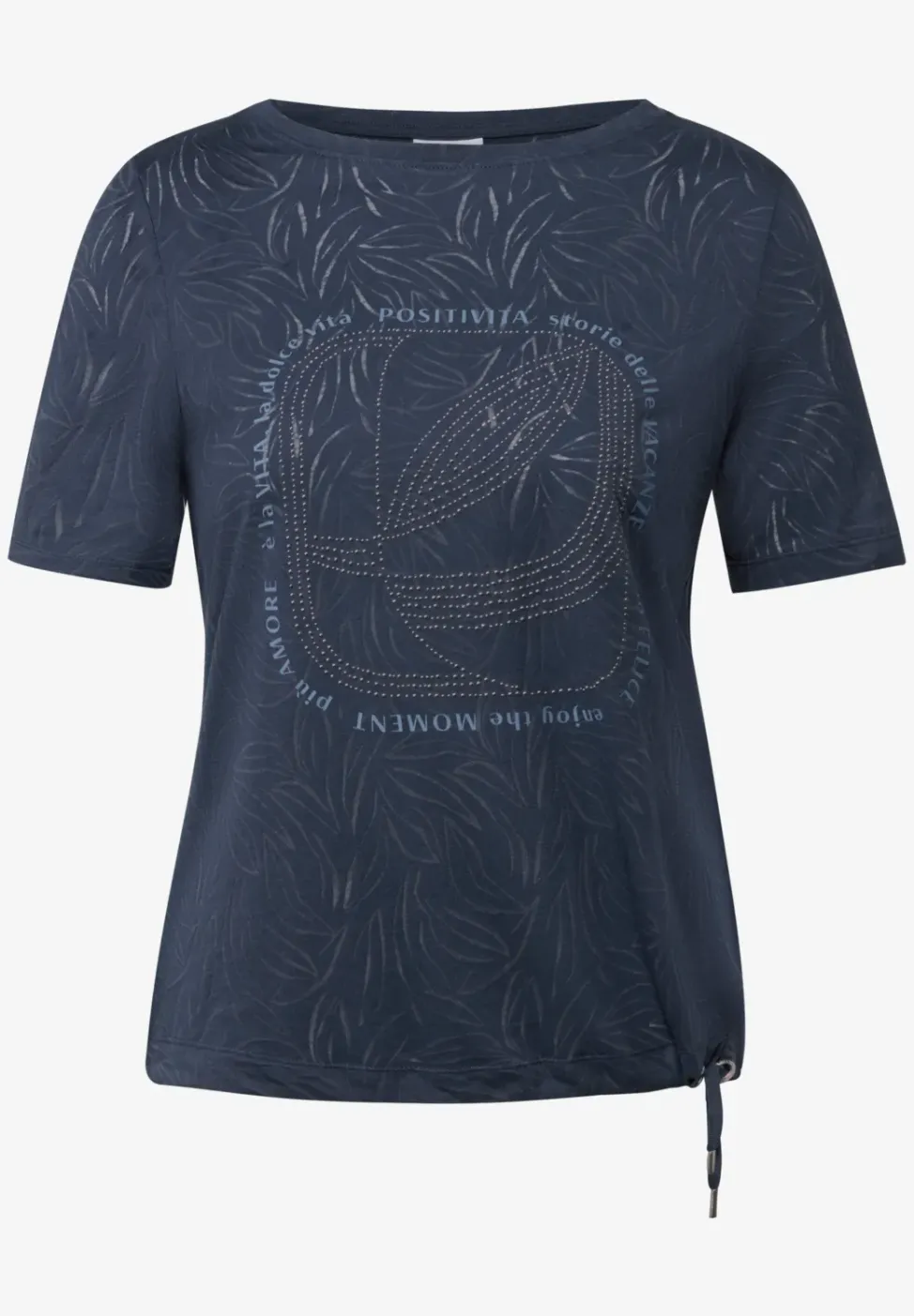 T-Shirt mit Schmucksteinen