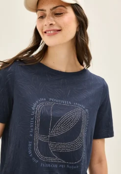 T-Shirt mit Schmucksteinen