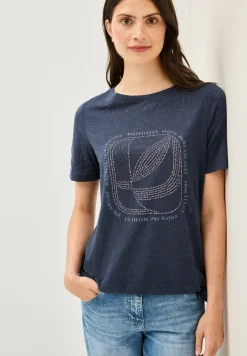 T-Shirt mit Schmucksteinen