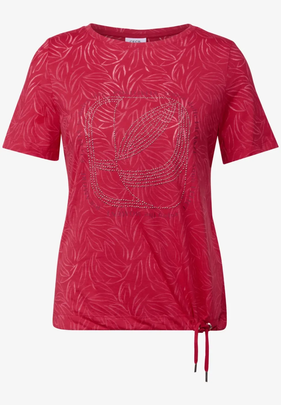 T-Shirt mit Schmucksteinen