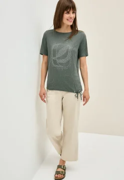 T-Shirt mit Schmucksteinen