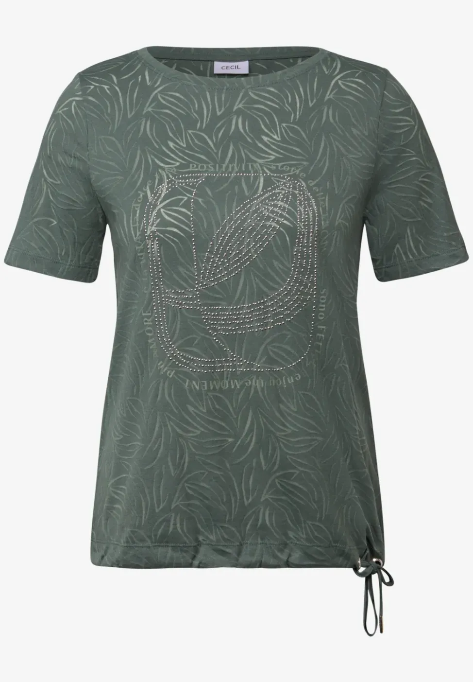 T-Shirt mit Schmucksteinen