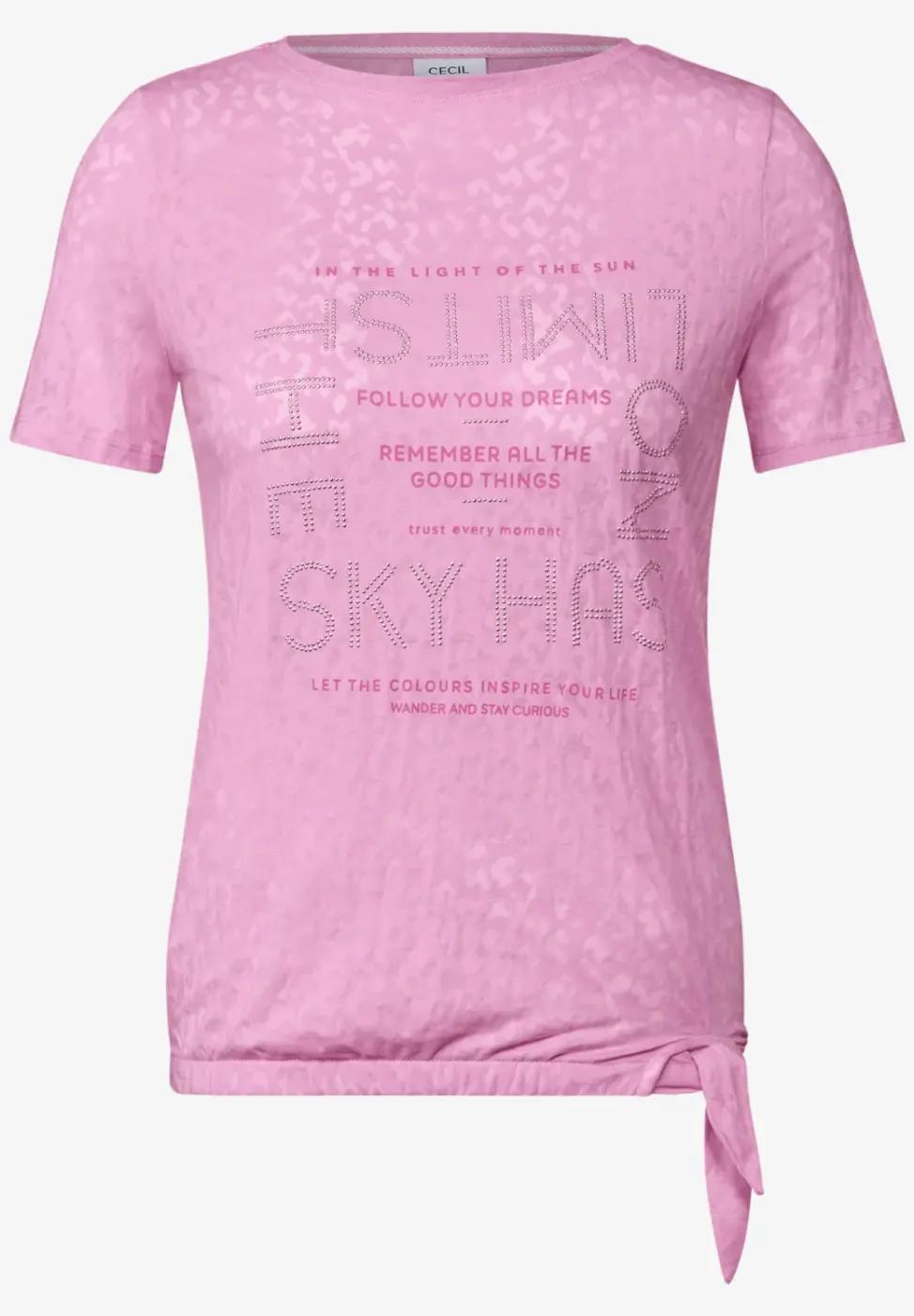 T-Shirt mit Schmucksteinen
