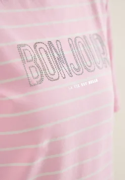 T-Shirt mit Schmuckstein Wording