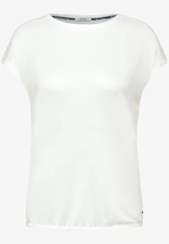 T-Shirt mit Spitzendetail