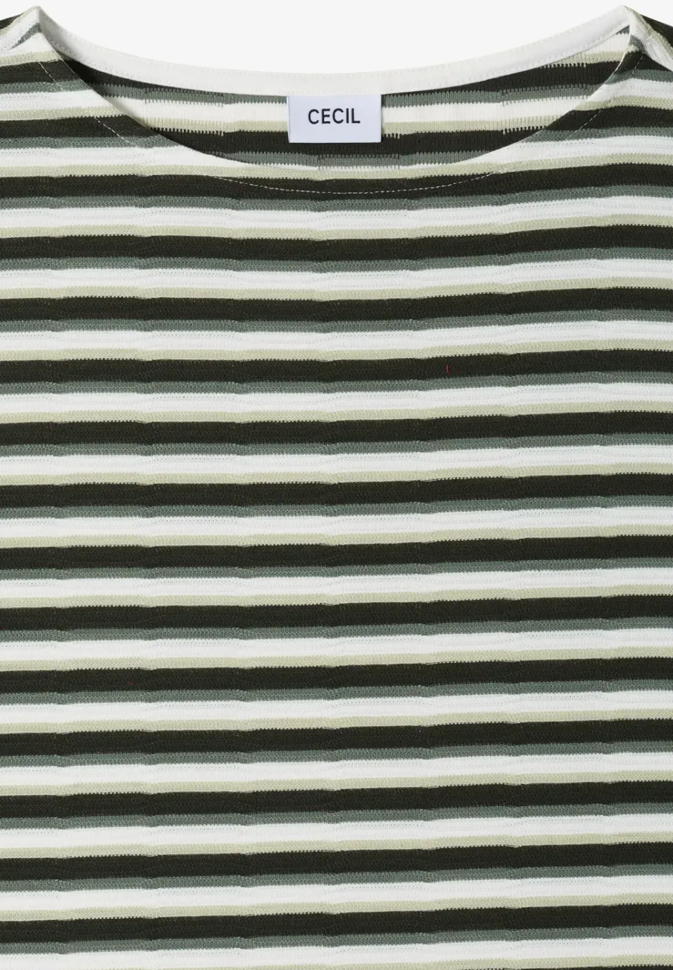 T-Shirt mit Streifen und Struktur