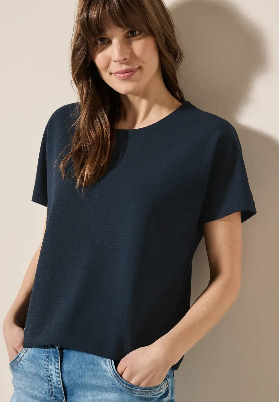 T-Shirt mit Struktur