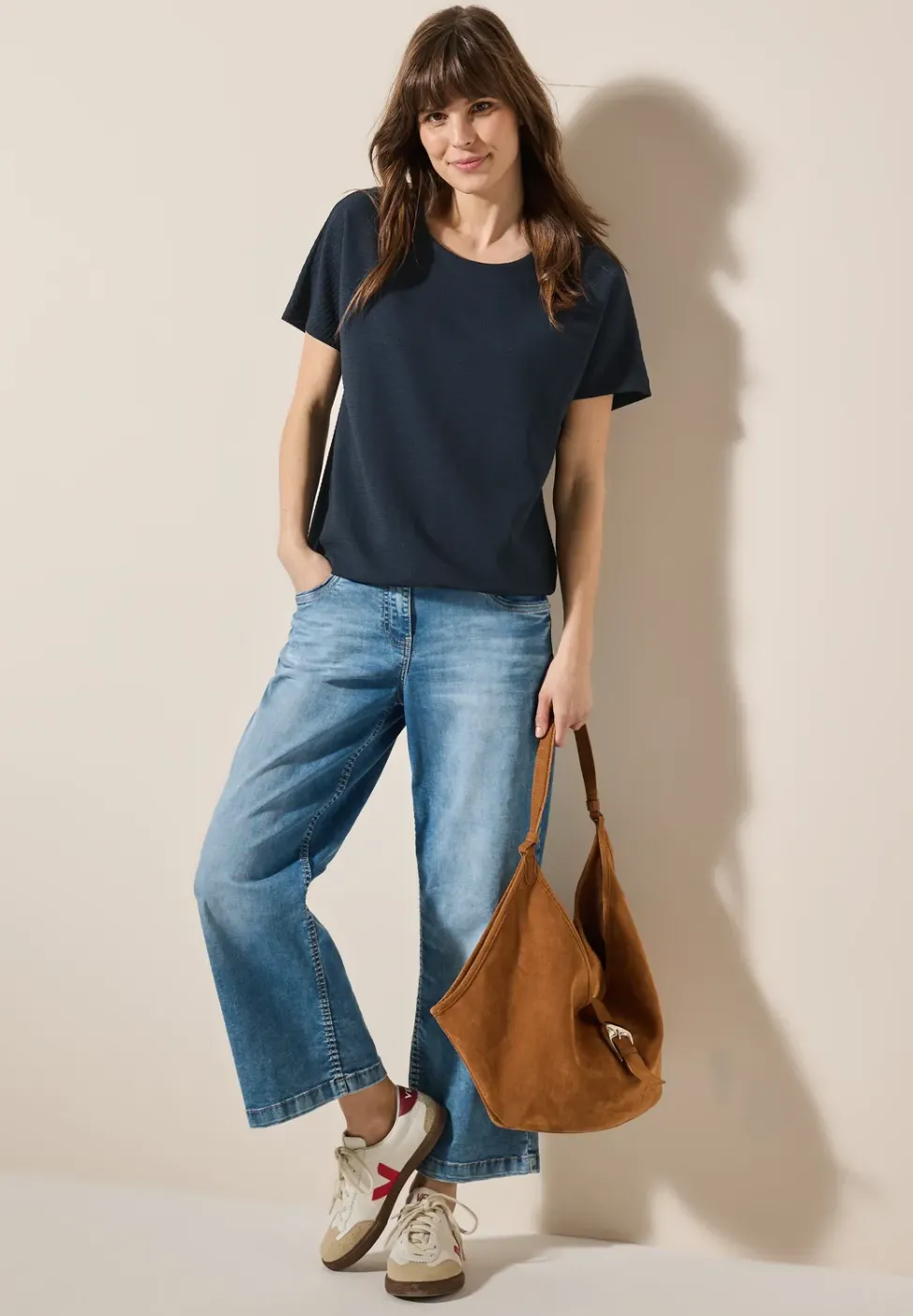 T-Shirt mit Struktur