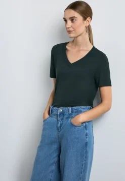 T-Shirt mit V-Ausschnitt