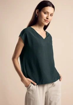 T-Shirt mit V-Ausschnitt