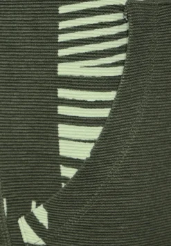 T-Shirt mit Volumenkragen