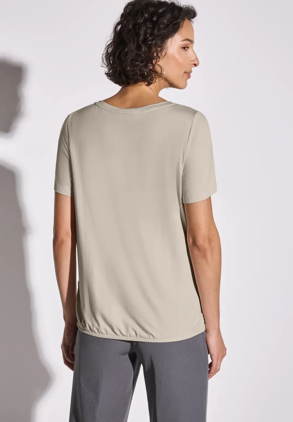 T-Shirt mit Wording Print