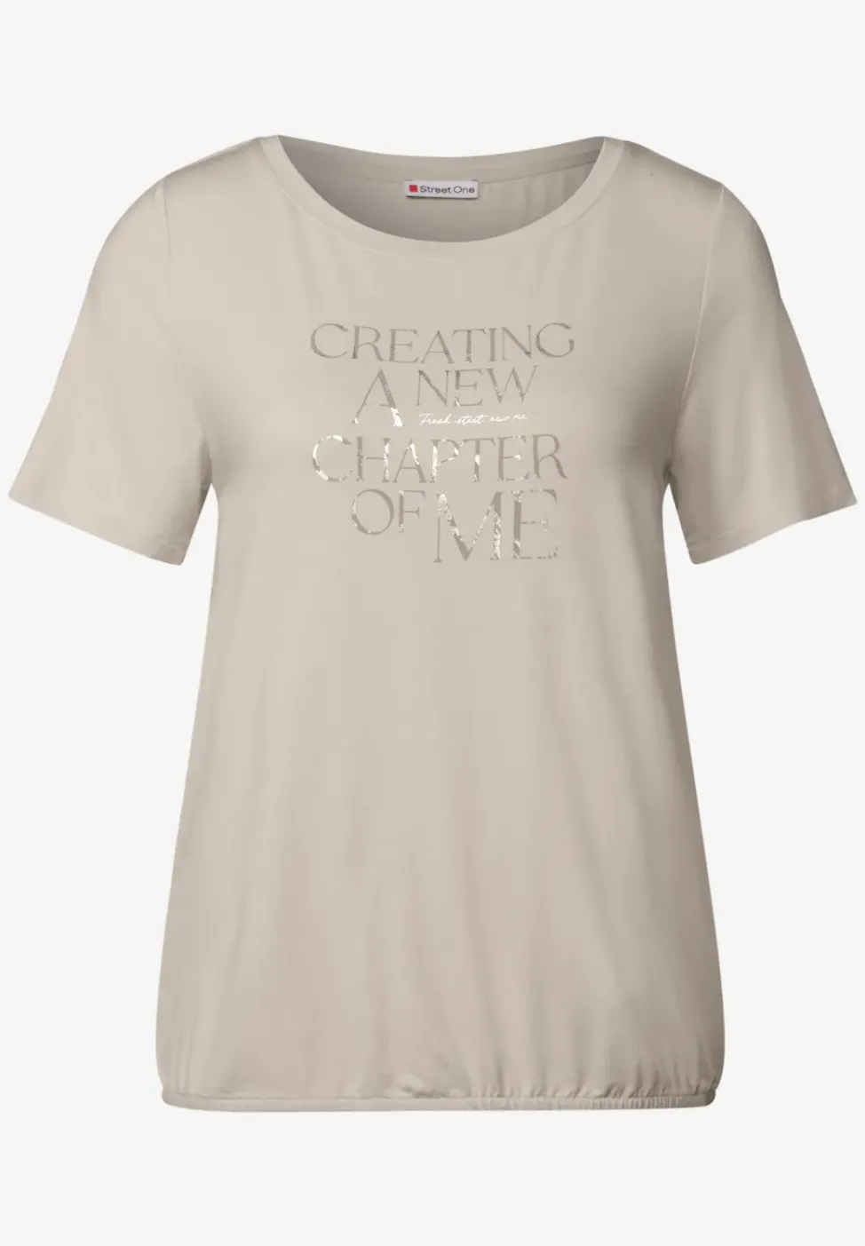T-Shirt mit Wording Print