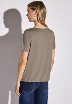 T-Shirt mit Wording Print
