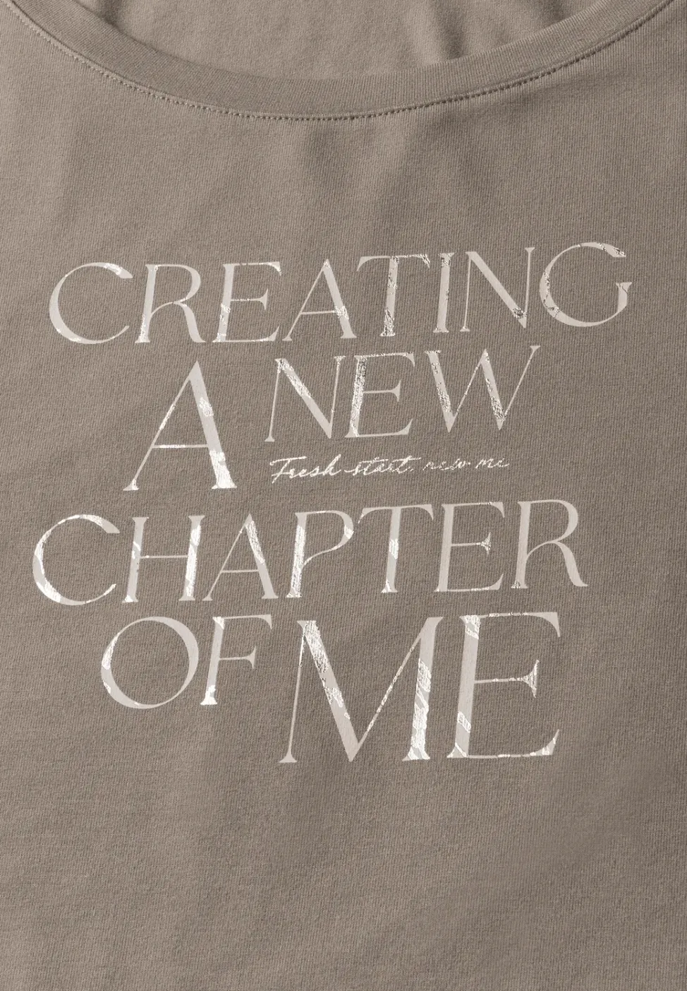 T-Shirt mit Wording Print