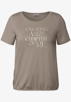 T-Shirt mit Wording Print