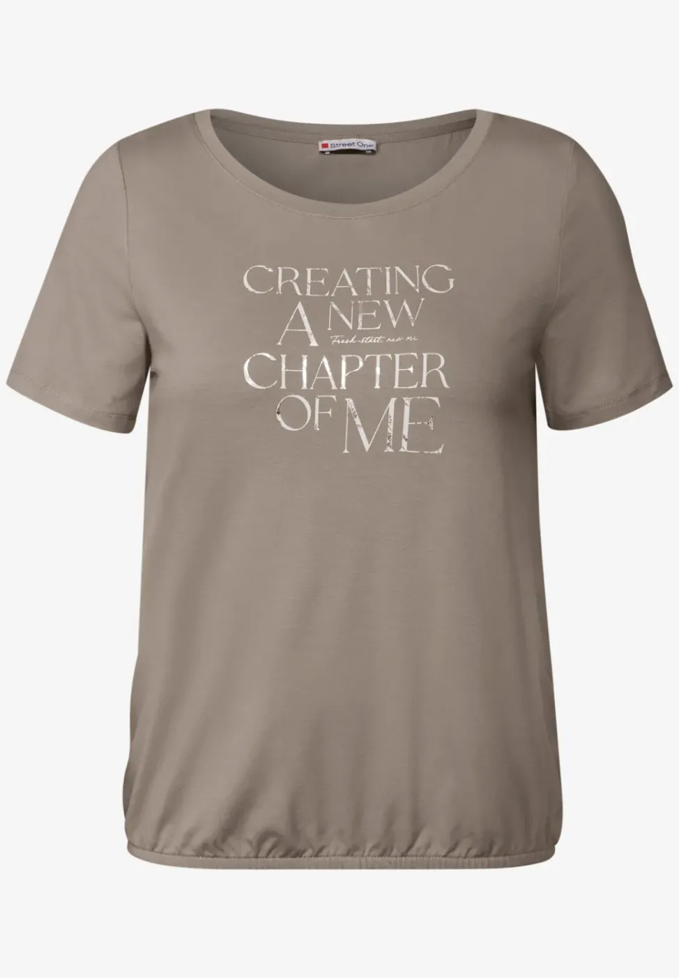 T-Shirt mit Wording Print
