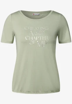 T-Shirt mit Wording Print