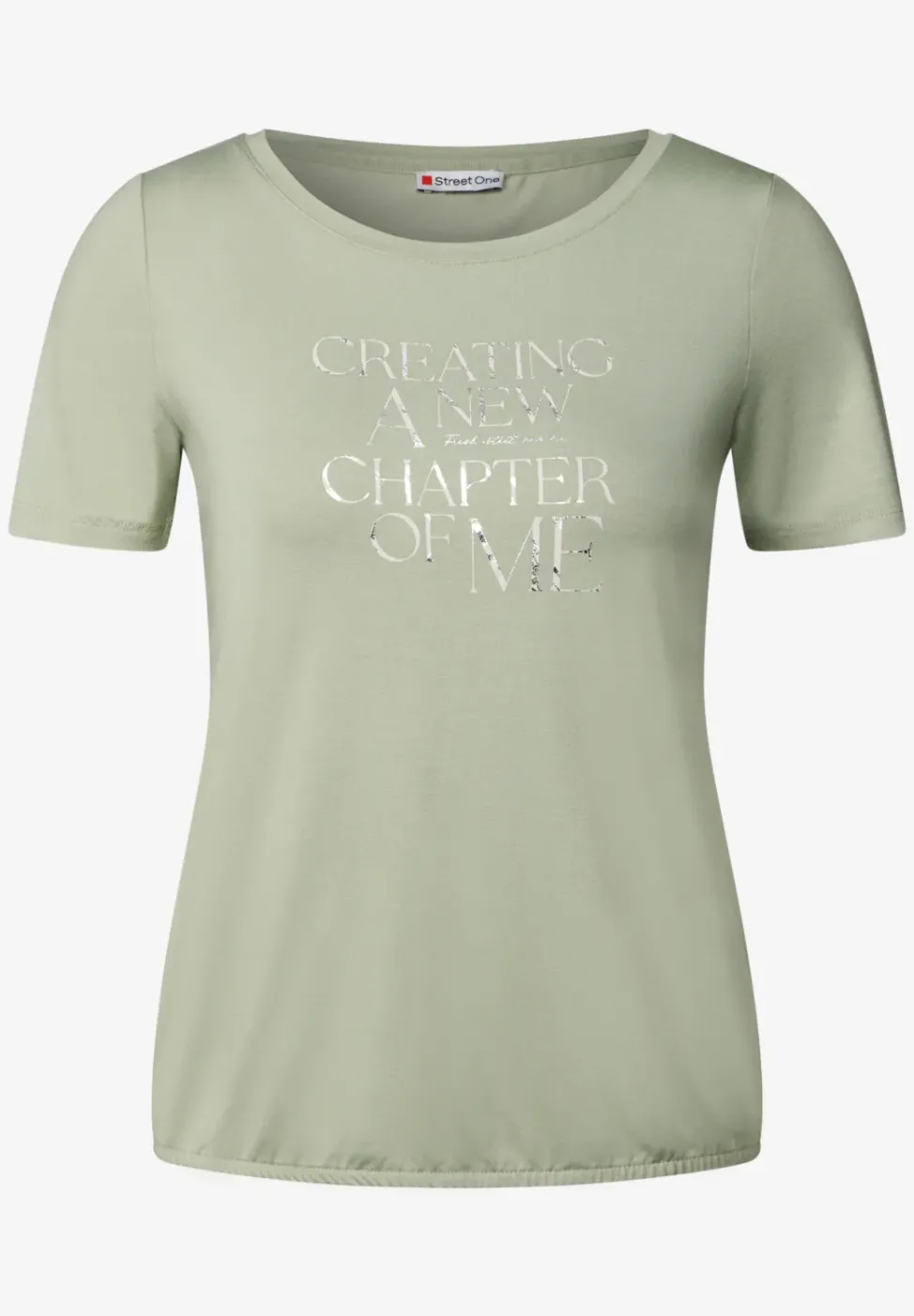 T-Shirt mit Wording Print